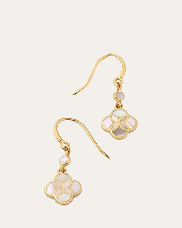 Petal Gemstone Drop Earrings